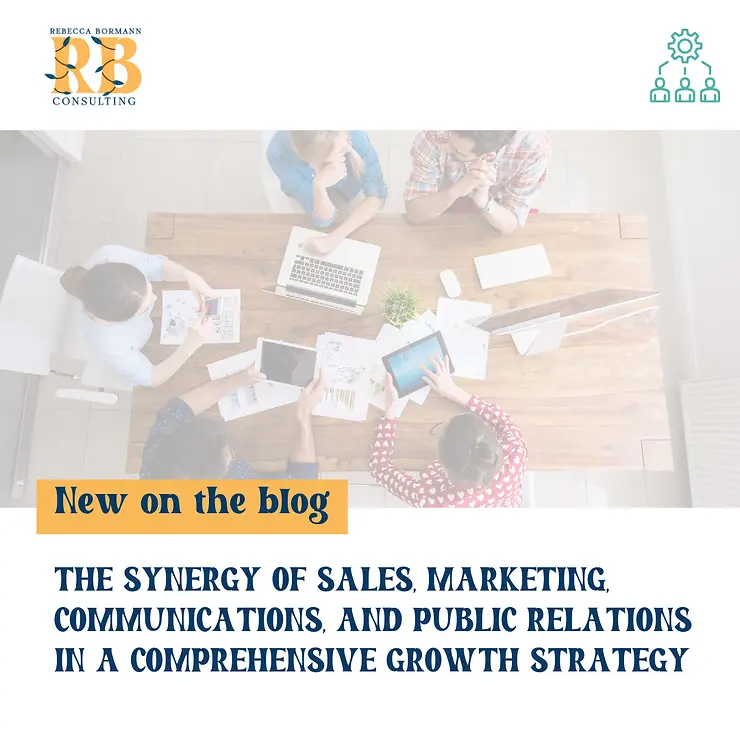 Synergy of Sales, Marketing, Communications, and Public Relations in a Comprehensive Growth Strategy